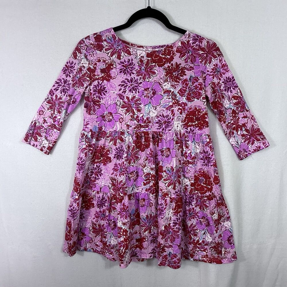 Lilly Pulitzer Lilac Thistle In The Wild Flowers Mini Geanna Dress XL 12/14 Pink